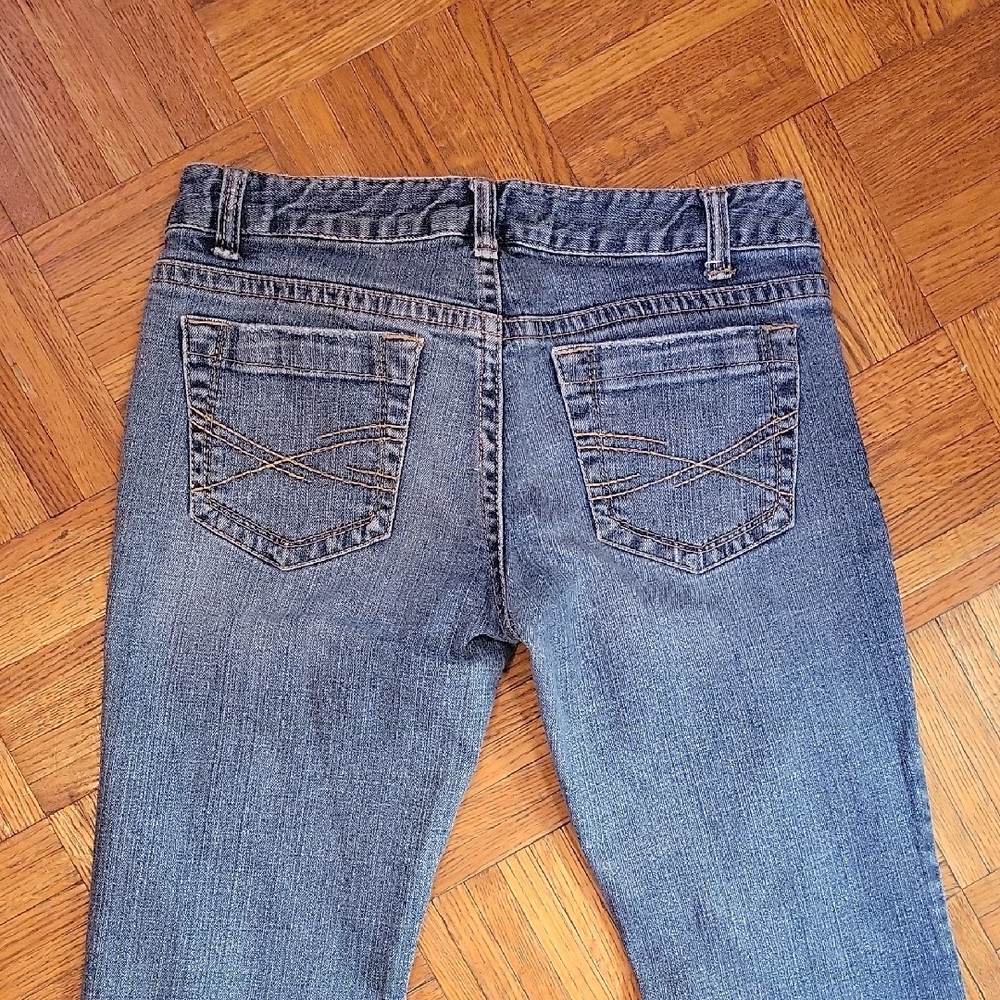 Aeropostale Hailey Skinny Flare Denim Low Rise Jeans Juniors Y2k Size 7/8 - Picture 6 of 15